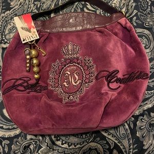 Vintage Juicy couture purple velvet purse shoulder bag